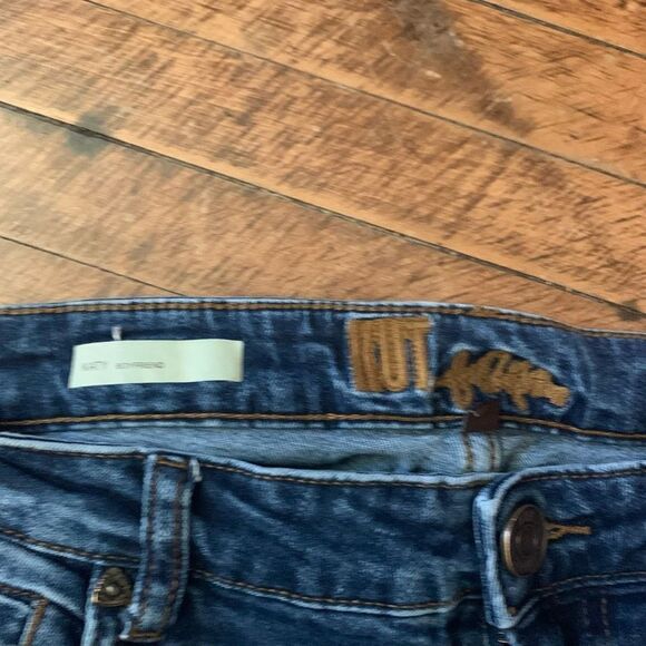 Kut from the Kloth embroidered Katy boyfriend relaxed jeans - Picture 3 of 6